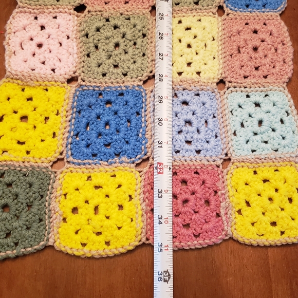 Colorful Hand-Crochet Table-Runner - Picture 5 of 8